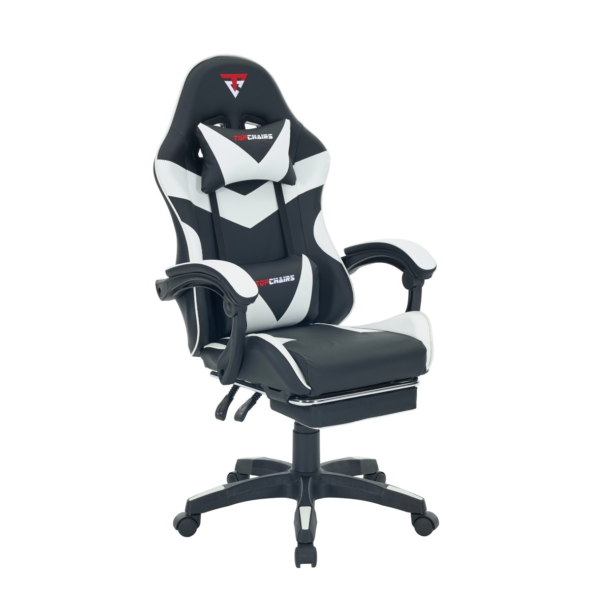 Кресло спортивное TopChairs MG-7019 черно-белый