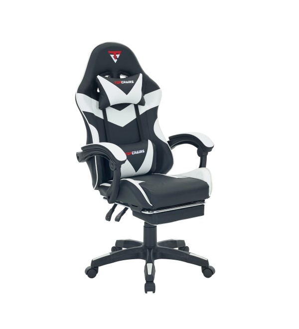 Кресло спортивное TopChairs MG-7019 черно-белый