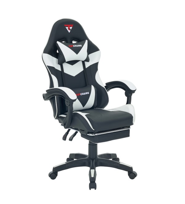 Кресло спортивное TopChairs MG-7019 черно-белый