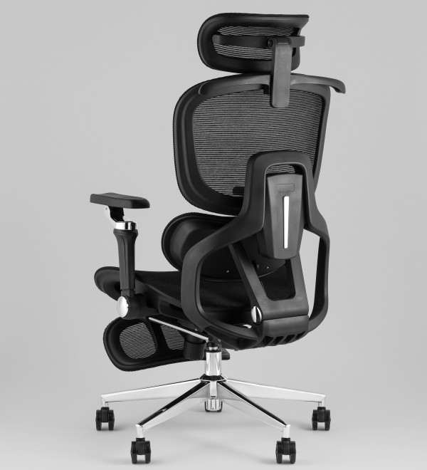 Кресло офисное TopChairs Prodigy с оттоманкой черный