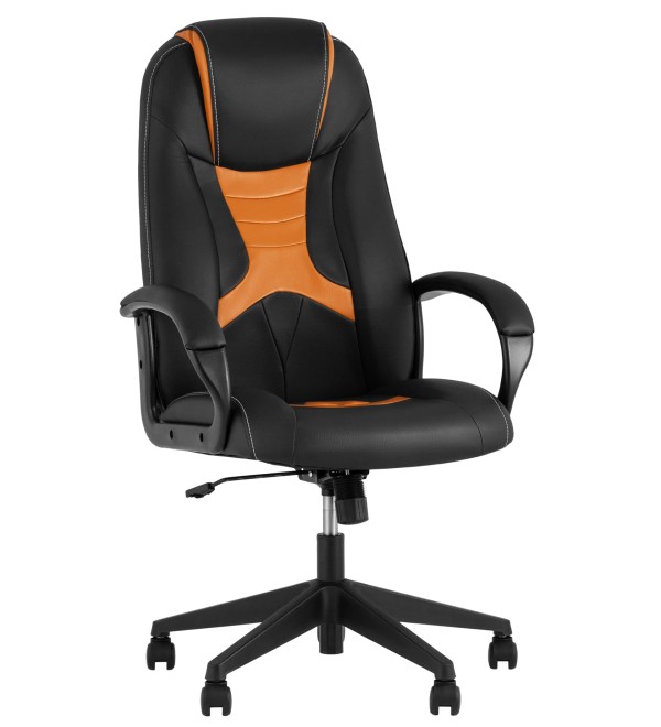 Кресло игровое TopChairs ST-CYBER 8 черный/оранжевый