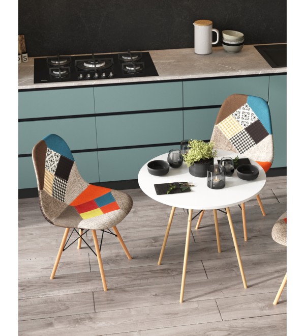 Стул Eames DSW пэчворк
