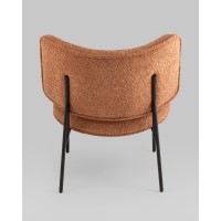 Кресло District Lounge букле терракотовый