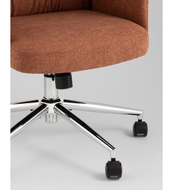 Кресло офисное TopChairs Neoma терракотовый ткань