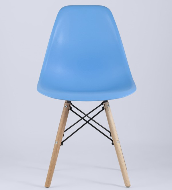 Стул Eames Style DSW голубой x4 (разборный каркас)