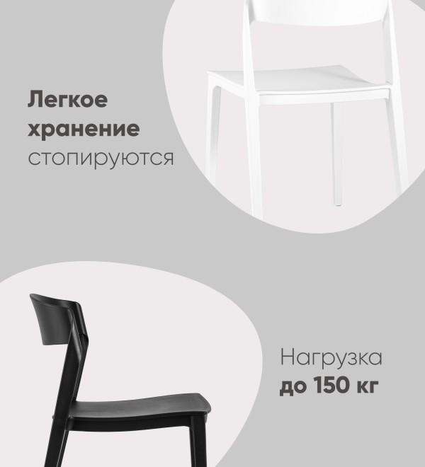 Стул Moris пластик оранжевый