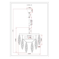 Светильник подвесной Moderli V10784-4P Souls
