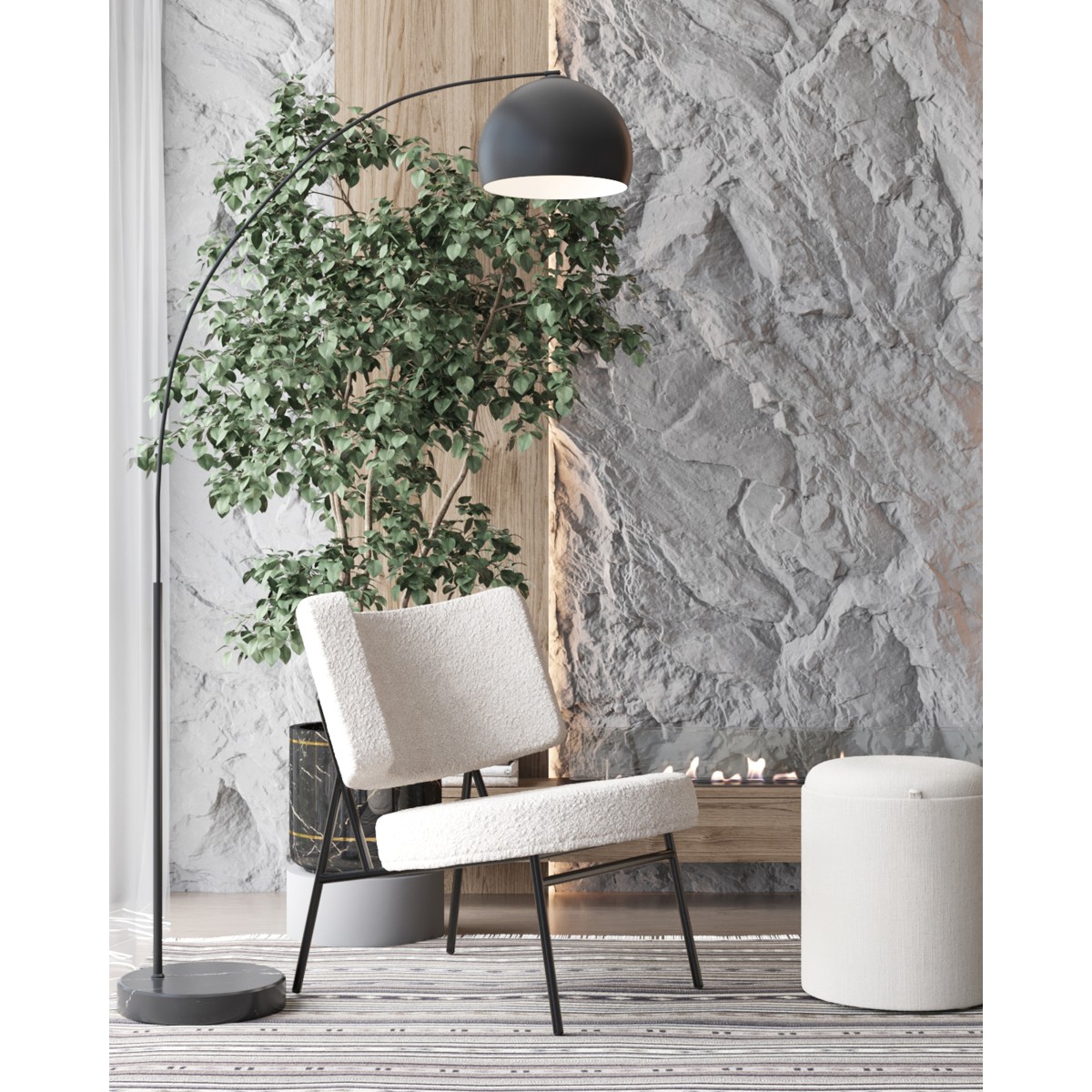 Торшер Moderli V10992-F Arco