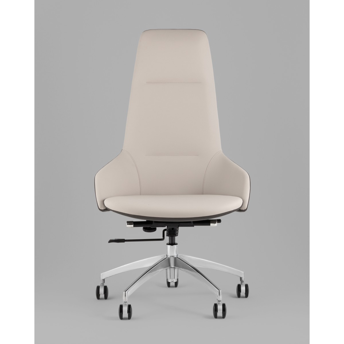 Кресло руководителя TopChairs Soulo светло-серый, серый
