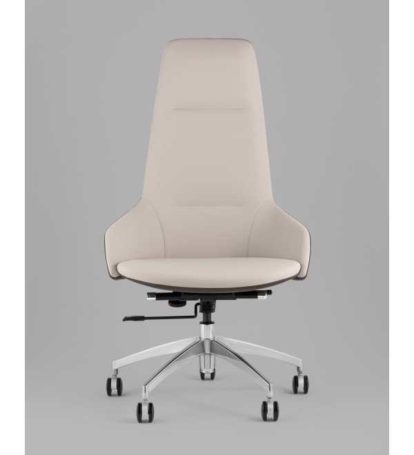 Кресло руководителя TopChairs Soulo светло-серый, серый