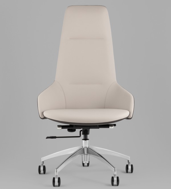 Кресло руководителя TopChairs Soulo светло-серый, серый