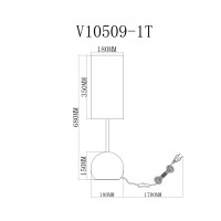 Лампа настольная Moderli V11589-1T Flint