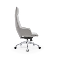 Кресло руководителя TopChairs Bow в ткани серый
