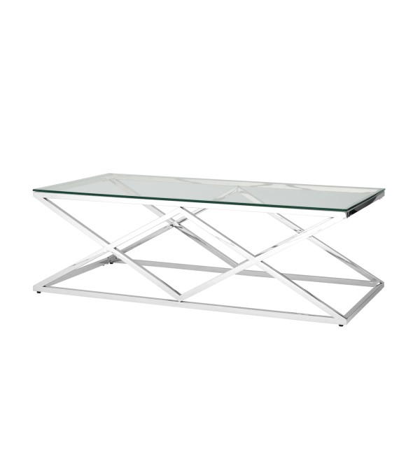 Журнальный стол 120*60 ИНСИГНИЯ серебро