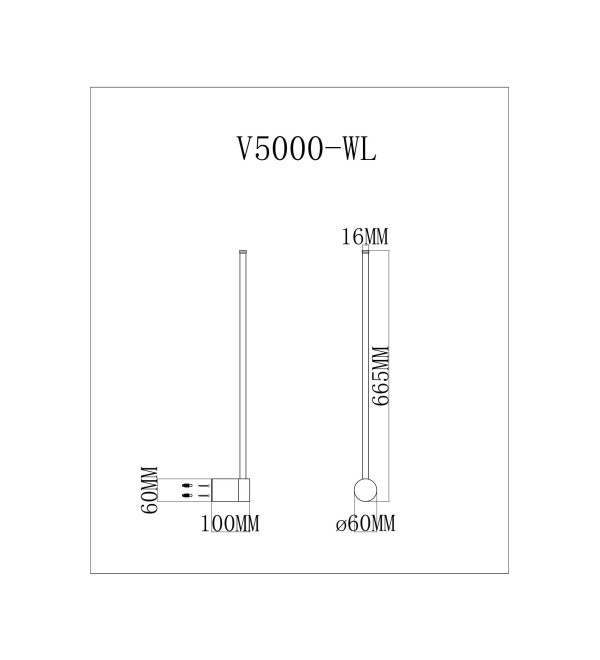 Настенный светодиодный светильник Moderli V5000-WL Ricco