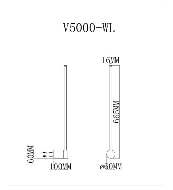 Настенный светодиодный светильник Moderli V5000-WL Ricco