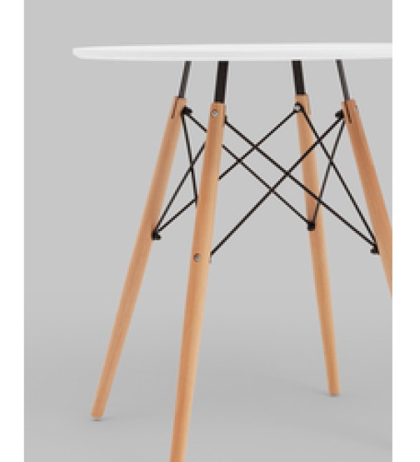 Стол круглый Eames DSW NEW D70 белый