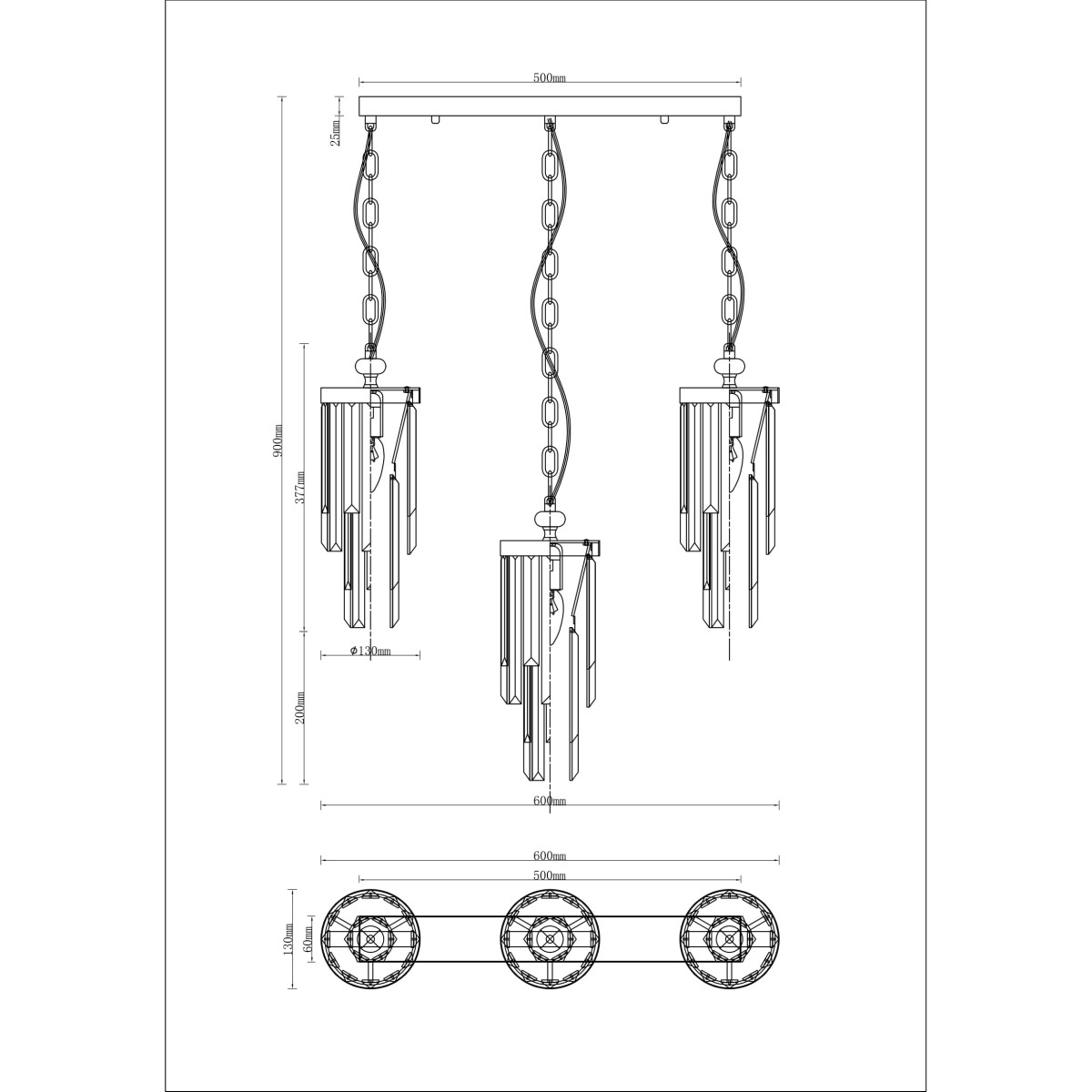 Подвесной светильник Moderli V10040-3P Stiland