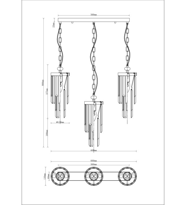 Подвесной светильник Moderli V10040-3P Stiland
