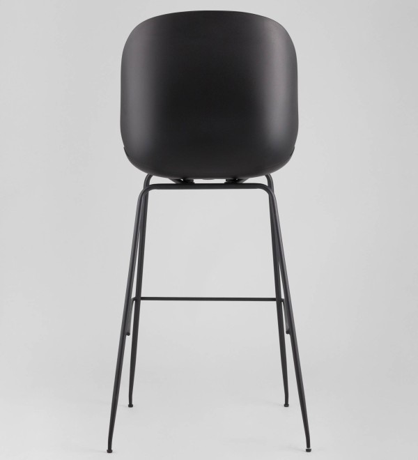 Стул барный Beetle PU со спинкой серый