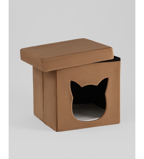 Пуф складной с ящиком Store Pet коричневый