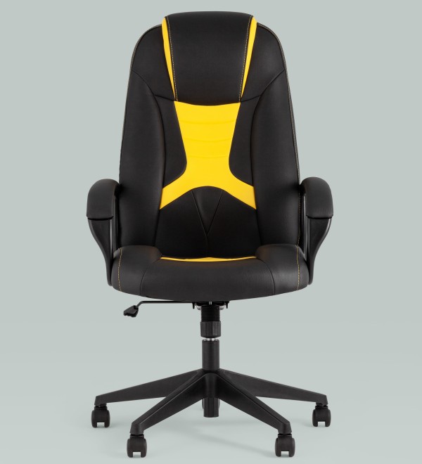 Кресло игровое TopChairs ST-CYBER 8 черный/желтый