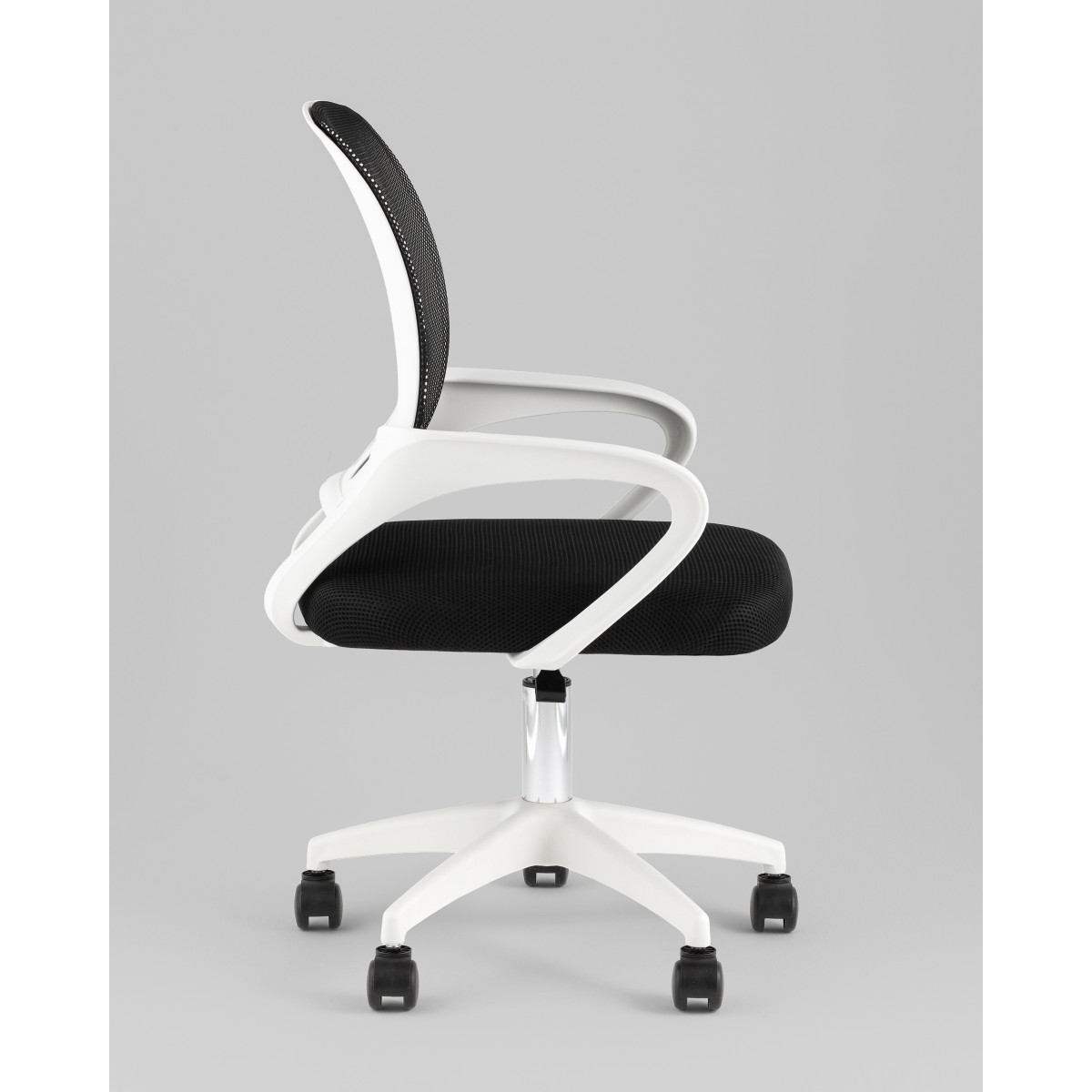 Кресло офисное TopChairs Simple SN черный пластик белый