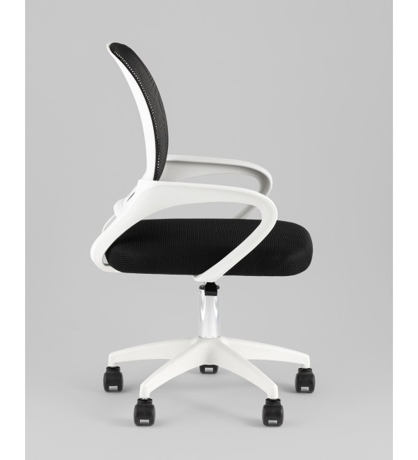 Кресло офисное TopChairs Simple SN черный пластик белый
