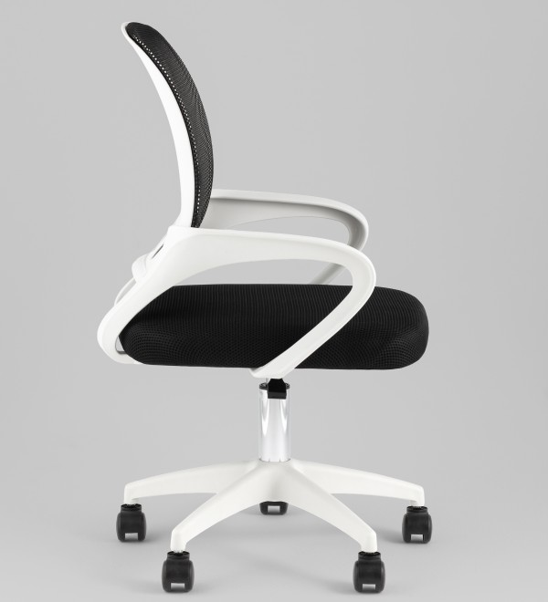 Кресло офисное TopChairs Simple SN черный пластик белый