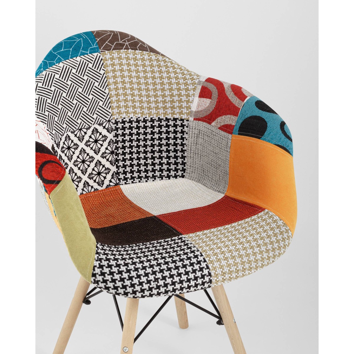 Кресло Eames DSW пэчворк