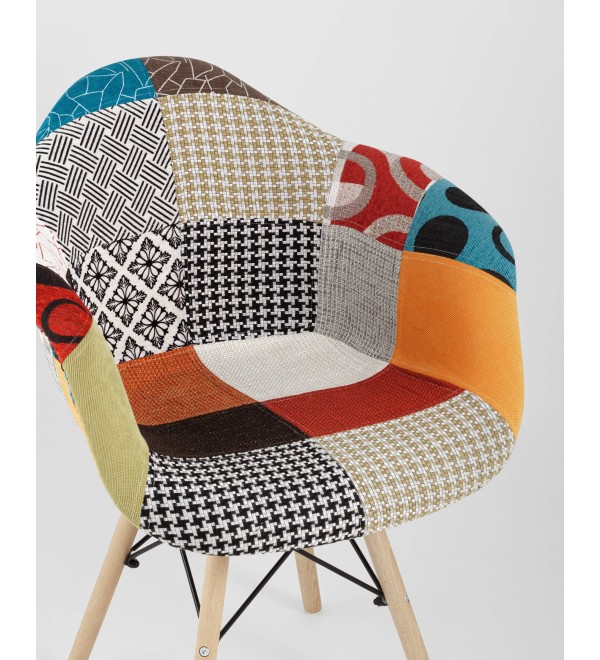 Кресло Eames DSW пэчворк