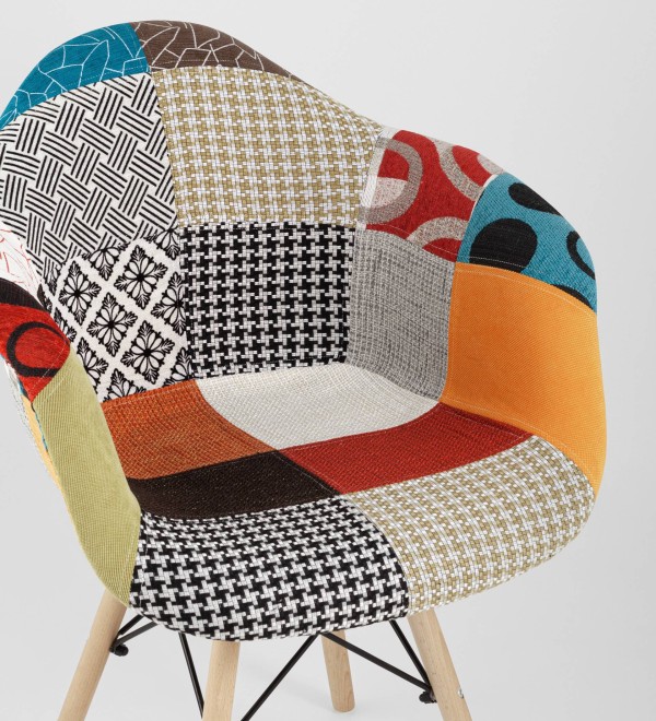 Кресло Eames DSW пэчворк