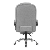 Кресло руководителя TopChairs President NEW серое в ткани