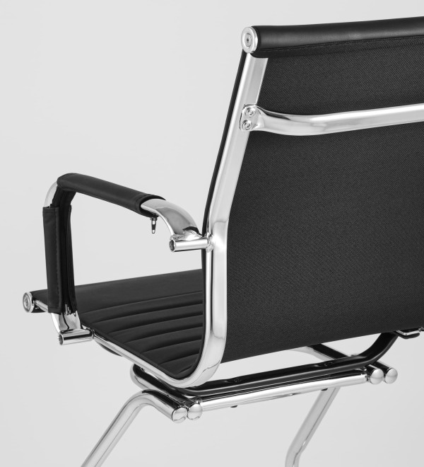 Кресло для посетителей TopChairs Visit черное 2 шт.
