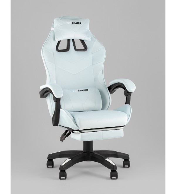 Кресло спортивное TopChairs MG-7019 велюр светло-голубой