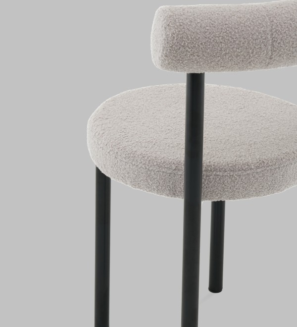 Стул обеденный Флорео букле светло-серый