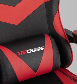 Кресло спортивное TopChairs MG-7019 черно-красный