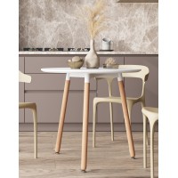 Стол круглый EAMES DST NEW D80 белый
