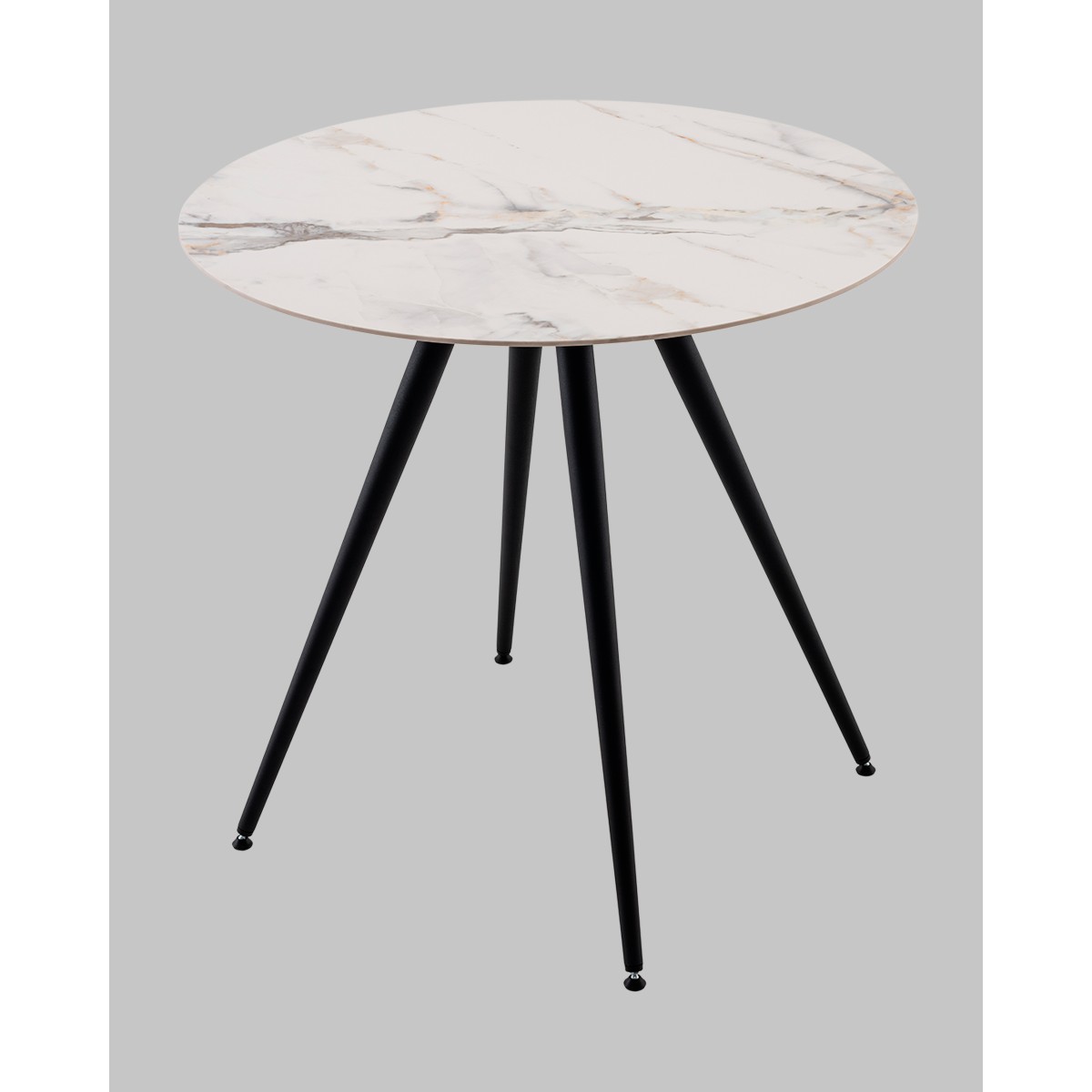 Стол Ники круглый столешница керамика Ice Jade 800