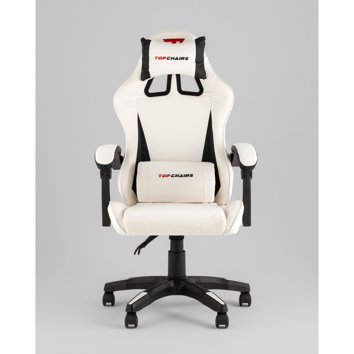Кресло спортивное TopChairs Phantom бело-черный