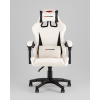 Кресло спортивное TopChairs Phantom бело-черный