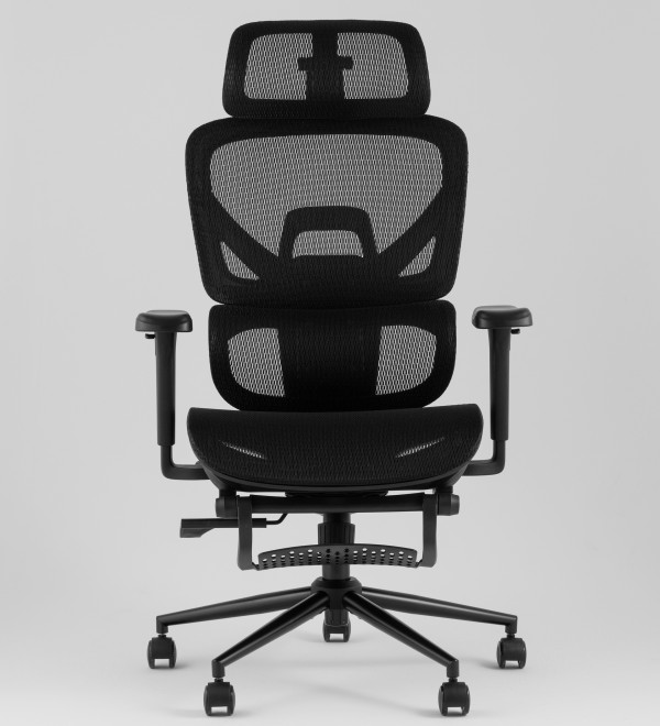 Кресло офисное TopChairs Vertus черная сетка