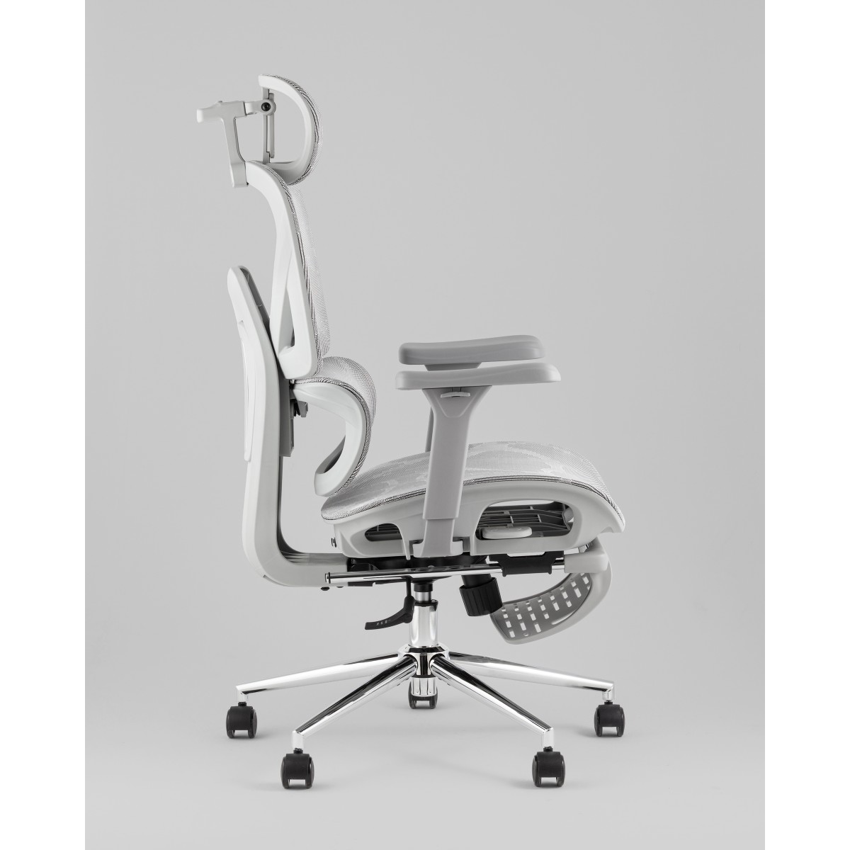 Кресло офисное TopChairs Vertus серая сетка