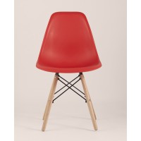 Стул Eames Style DSW красный x4 (разборный каркас)