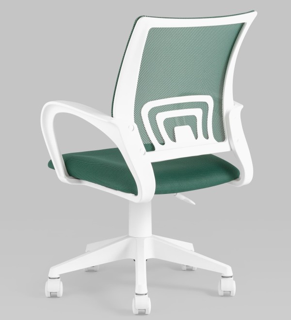 Кресло офисное TopChairs ST-BASIC-W зеленый крестовина пластик белый