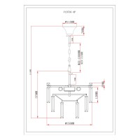 Люстра подвесная Moderli V10736-4P Crystal