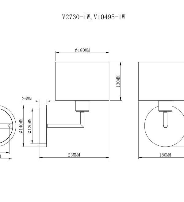Бра Moderli V2730-1W Room