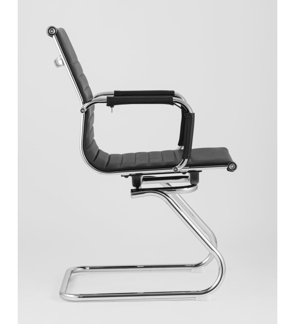 Кресло для посетителей TopChairs Visit черное 2 шт.