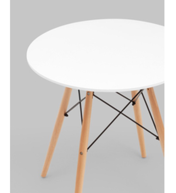 Стол круглый Eames DSW NEW D70 белый