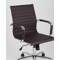 Кресло офисное TopChairs City S коричневое